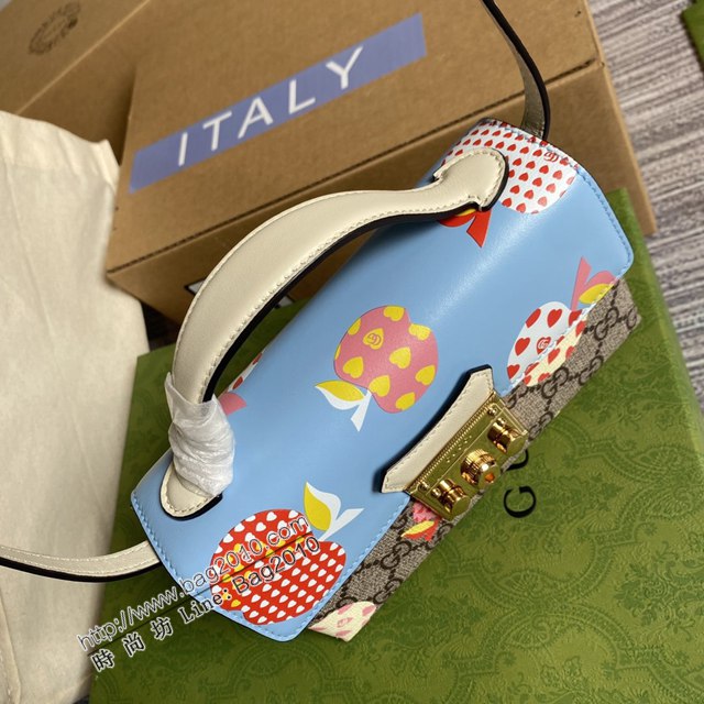 Gucci新款包包 古馳百搭款小斜挎包 Gucci經典手提方鎖包 652683  ydg3067